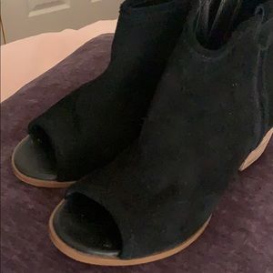 Peep Toe Ankle Boots